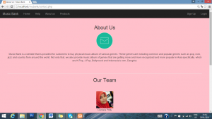 'About Us' page