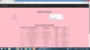 'Add Products' page